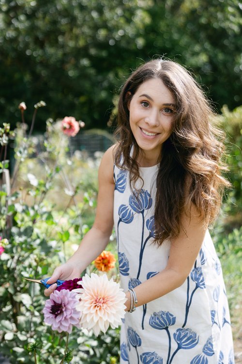 Bethie in her garden